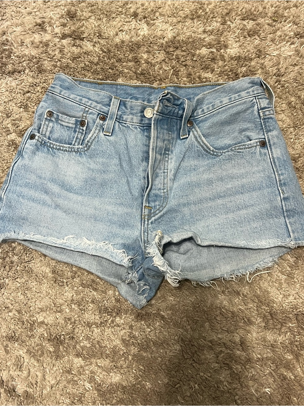 Light Blue Denim Levi shorts